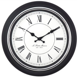 orologio da parete mebus 12968 quarzo nero [12968]