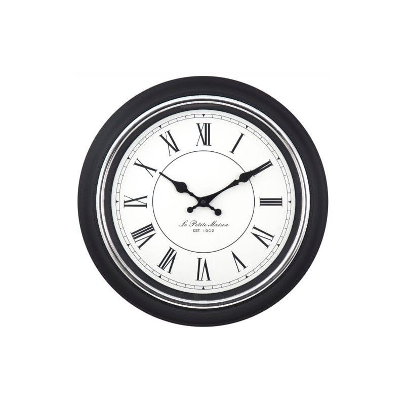 orologio da parete mebus 12968 quarzo nero [12968]
