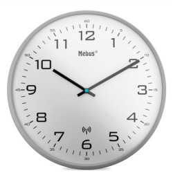 orologio da parete mebus 13081 radiosveglia bianco [13081]