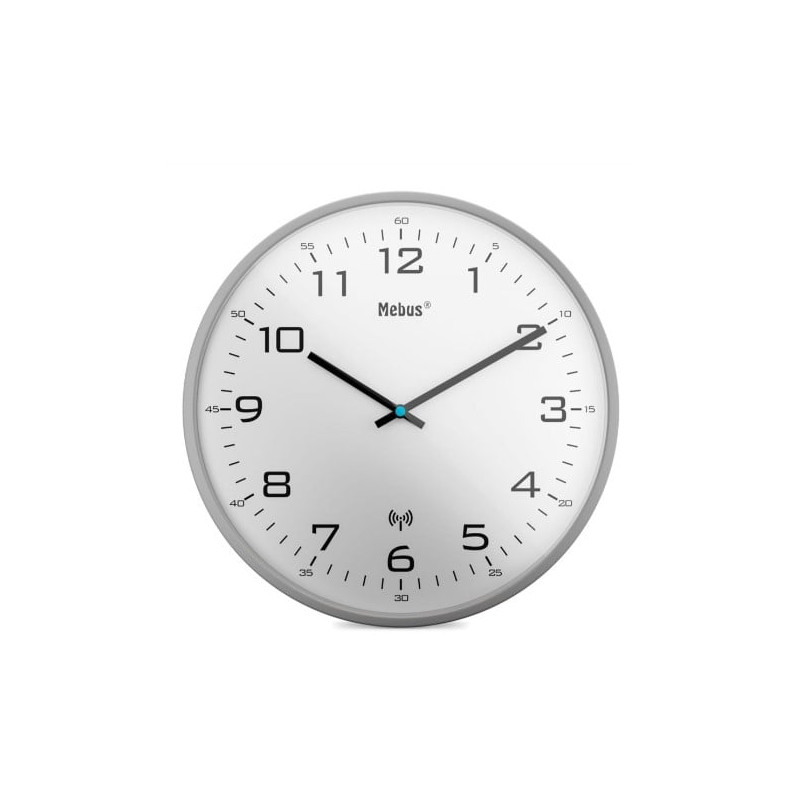 orologio da parete mebus 13081 radiosveglia bianco [13081]