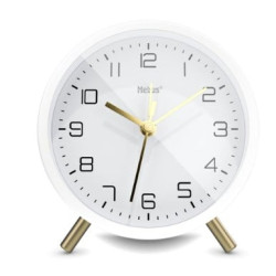 orologio sveglia mebus 56973 quarzo bianco [56973]