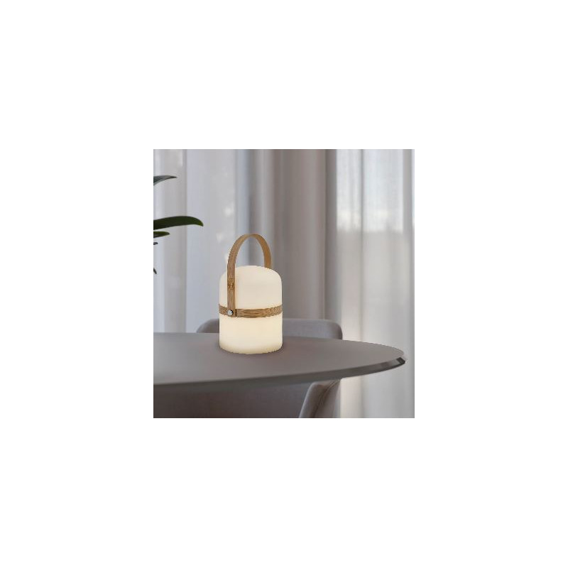 lampada portatile new garden bamboo wireless 2.5w naturale [lumbbl026xxnlnw]