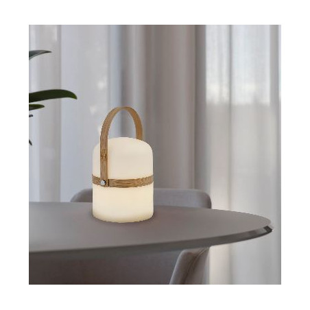lampada portatile new garden bamboo wireless 2.5w naturale [lumbbl026xxnlnw]