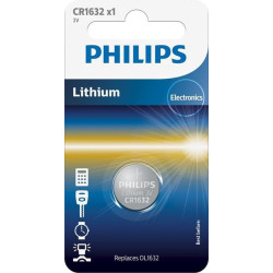pila philips lithium cr1632 a bottone 3v 1pz [phil-cr1632/00b]