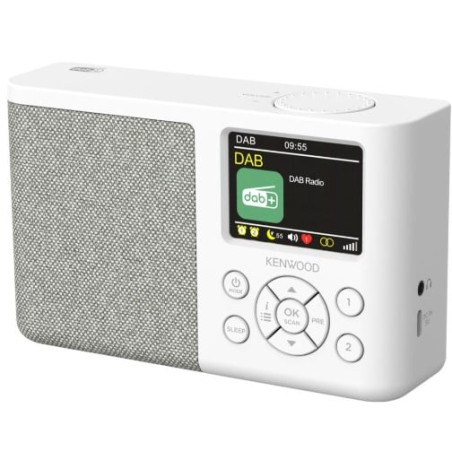 radio kenwood cr-m33dab dab+/fm/bluetooth/bianco [cr-m33dab]