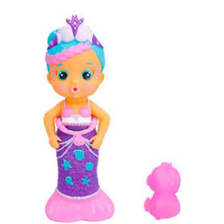 bambola imc toys bloopies magic tail nelly sirena 26cm multicolore