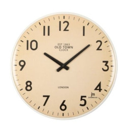 orologio da parete lowell 21560 justaminute east 1863 old town bianco