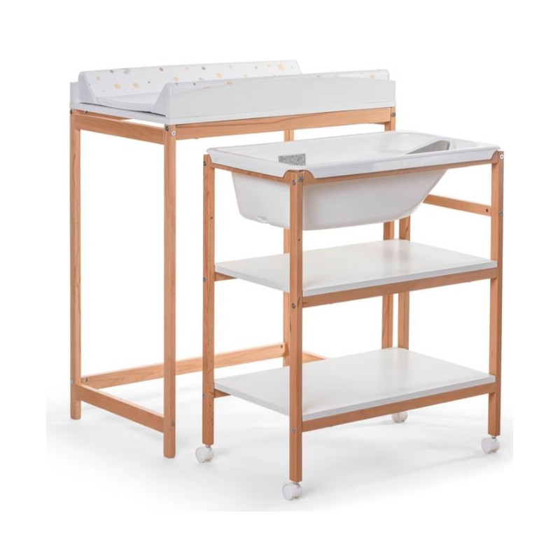 bagnetto fasciatoio okbaby woody doppia funzione naturale