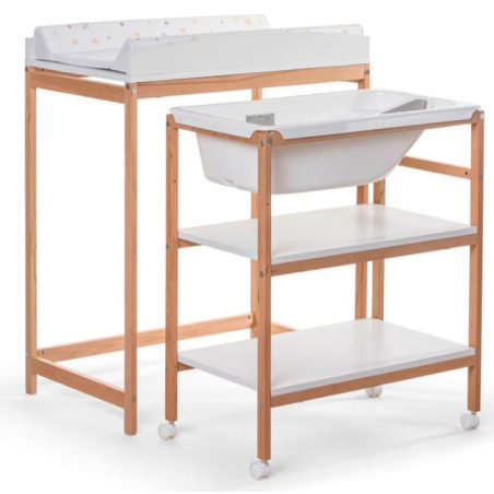 bagnetto fasciatoio okbaby woody doppia funzione naturale