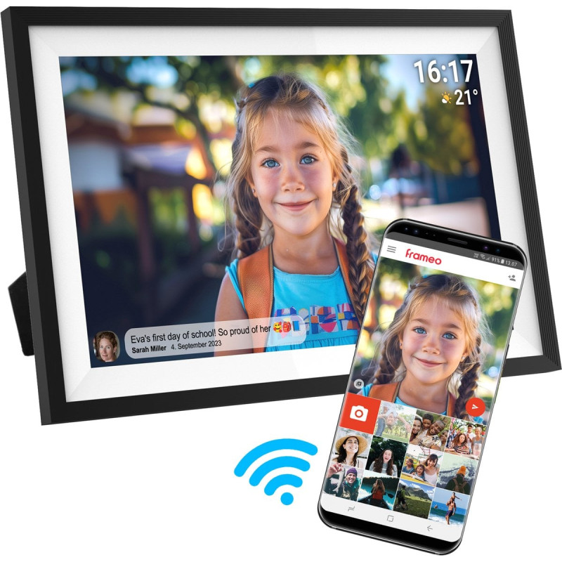 cornice digitale denver frameo pff-1516 wifi/touchscreen/15.6"