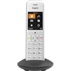 telefono cordless gigaset pro ce575hx dect con base di ricarica argento/nero