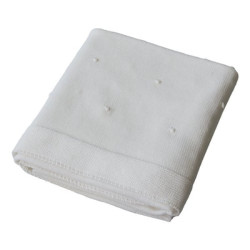 coperta lettino italbaby maglia bianco
