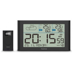 stazione meteorologica hama sylt con sensore est. radioc nero [222216]