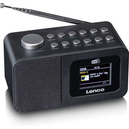 radiosveglia lenco cr-625bk dab+/fm nero [cr-625bk]