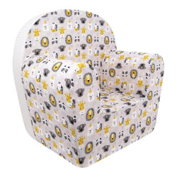 poltroncina bimbo baby idea 5685lion sfoderabile multicolore