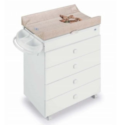 bagnetto fasciatoio cam 3 cassetti bianco