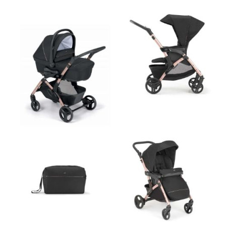 passeggino cam sistema componibile duo nero