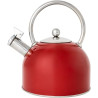 bollitore bialetti con fischietto 2.5l in acciaio inox rosso
