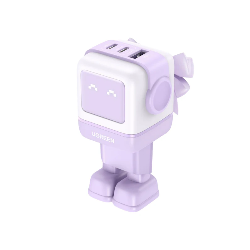 caricabatterie ugreen uno robotgan 65w usb tipo c gan ii caricatore