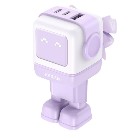 caricabatterie ugreen uno robotgan 65w usb tipo c gan ii caricatore