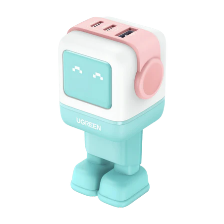 caricabatterie ugreen uno robotgan 65w usb tipo c gan ii caricatore