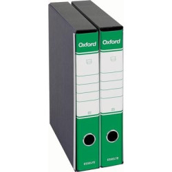 Registratore a leva esselte oxford g84 verde dorso 5cm formato protocollo