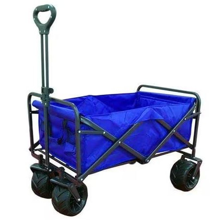 carrello spiaggia amicasa telescopico ruote larghe portata 80 kg