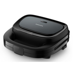 macchina per waffle philips 3000 series quadrato/2 waffle/0.75cm/750w/nero