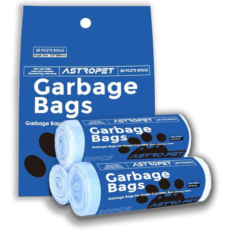 sacchetti di lettiera astropet mercury series per gatti 3x20pz [aatb-001]