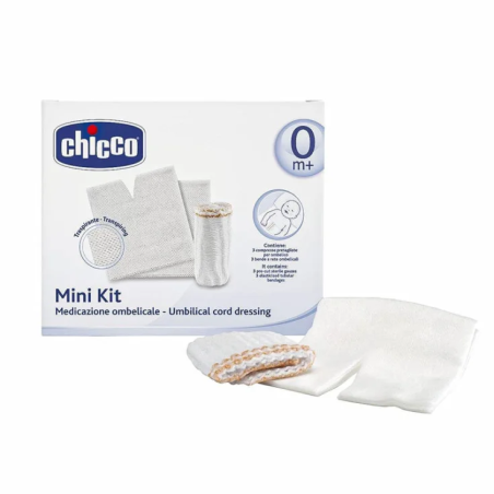 kit medicazione ombelicale chicco medibaby mini 10x10cm 3pz
