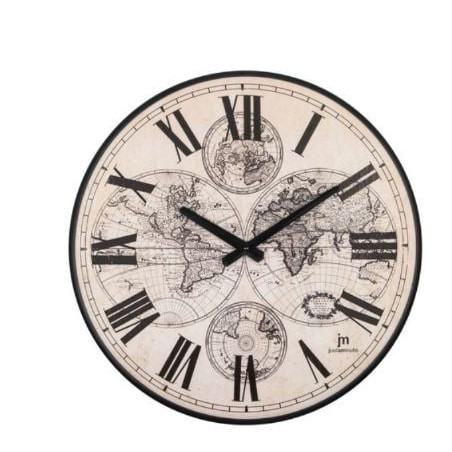 orologio da parete lowell 21561 emisferic roman nero