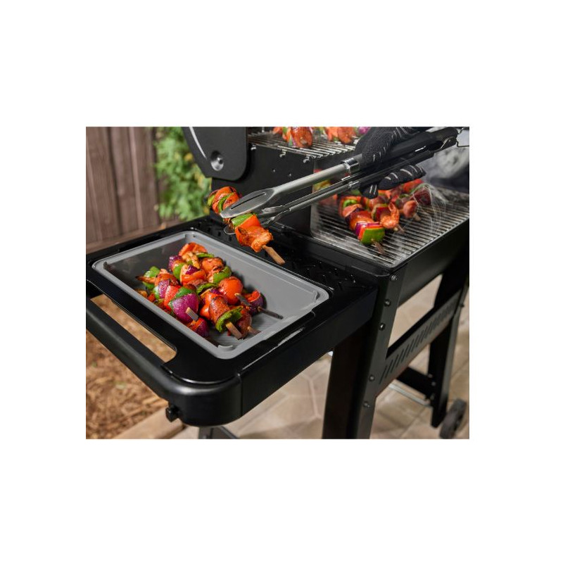 tagliere e scatola weber con recipiente per piastre premium 76cm