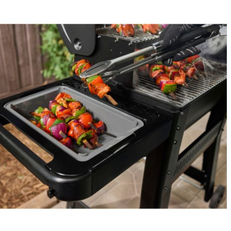 tagliere e scatola weber con recipiente per piastre premium 76cm