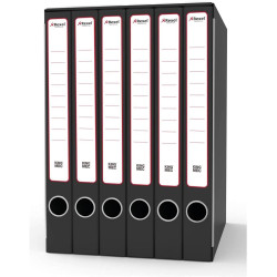 gruppo raccoglitori king mec a 3 lembi, dorso 33mm, formato 23x32cm