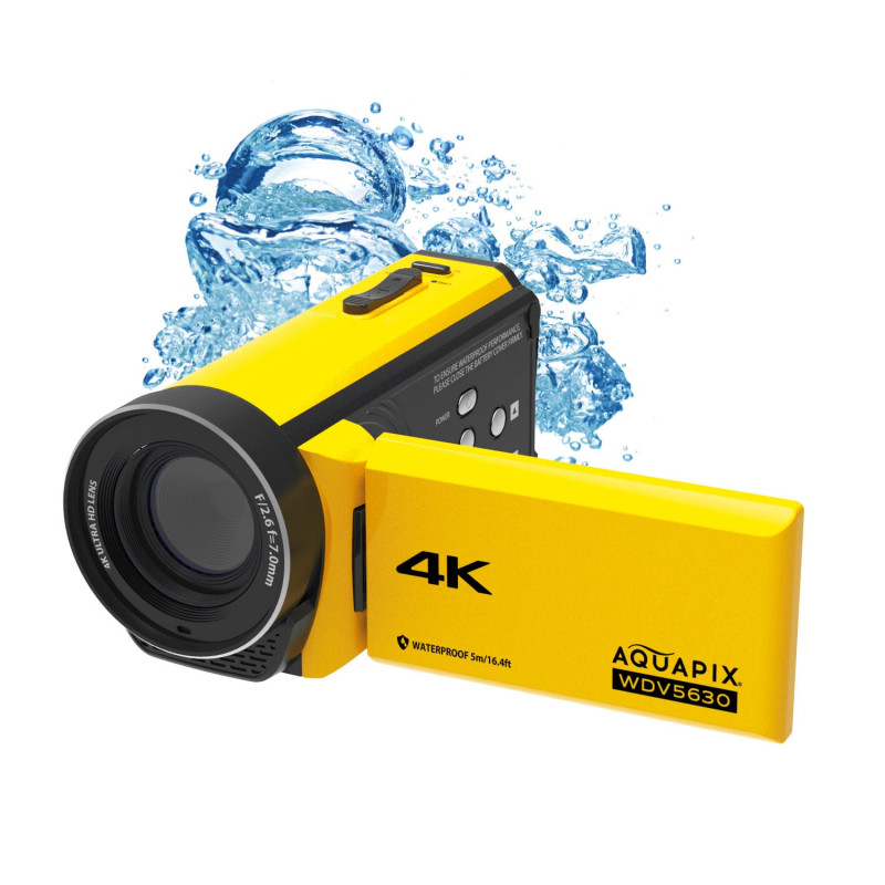 videocamera easypix wdv5630 impermeabile giallo [55105]
