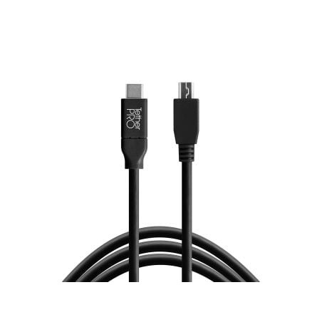 cavo addatatore tether tools usb-c a 2.0 mini b 5 pin 4.60 m