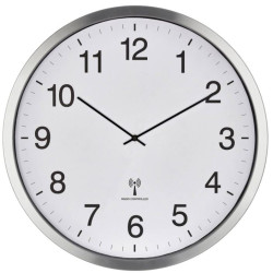 orologio da parete tfa dostmann 508mmx65mm bianco/argento [60.3548.02]