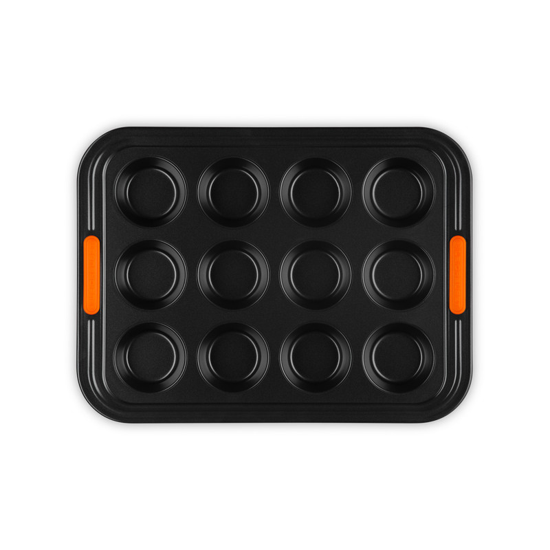 stampo antiaderente muffin le creuset muffin tin carbon steel 12pz