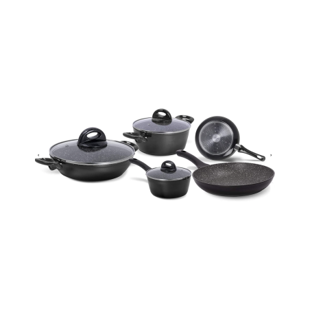 batteria pentole aeternum ap000246 petragres ecosolution nero