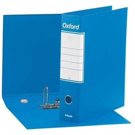 Registratore a leva esselte oxford g85 azzurro dorso 8cm formato