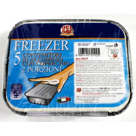 contenitori per alimenti gel sac gr28 2 porzioni