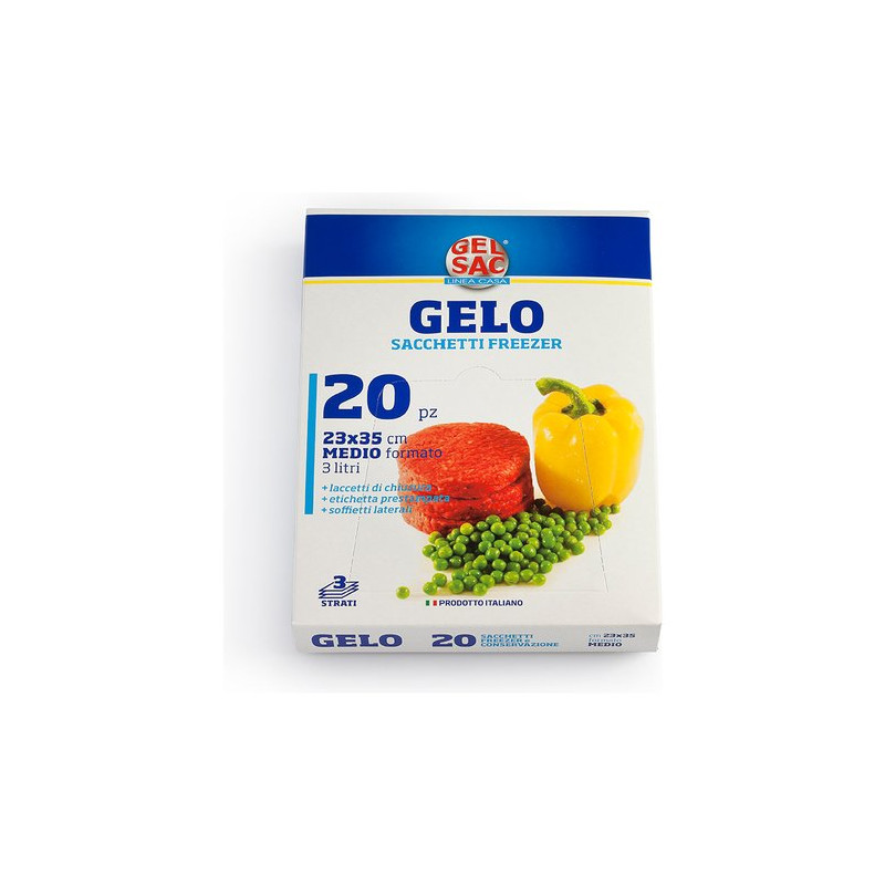 sacchetti congelatore gel sac con laccetti 23x35