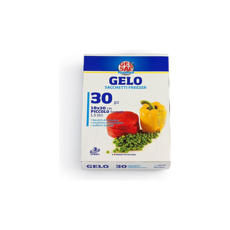 sacchetti congelatore gel sac con laccetti 18x30