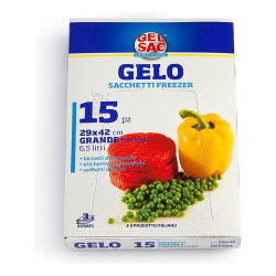 sacchetti congelatore gel sac con laccetti 29x42