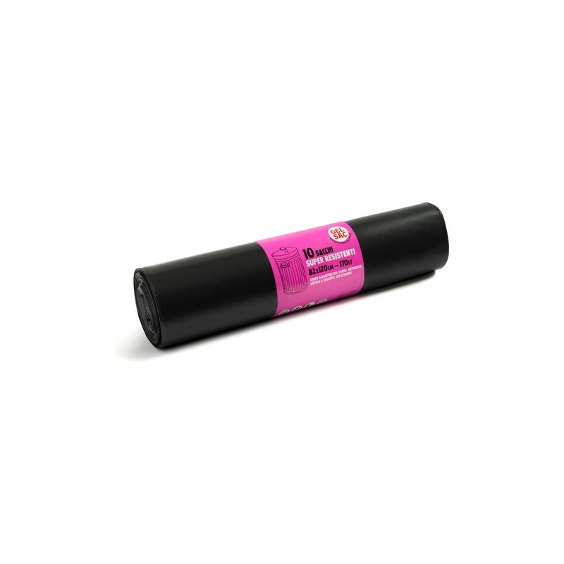 sacchi spazzatura gel sac set con legaccio 130l