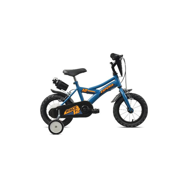 bicicletta esperia 259900b bimbo race blu e arancio