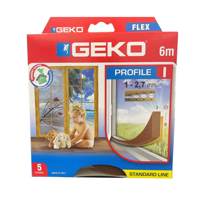 guarnizione paraspifferi geko profilo ad i