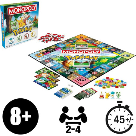 gioco di societaÂ hasbro monopoly pokemon