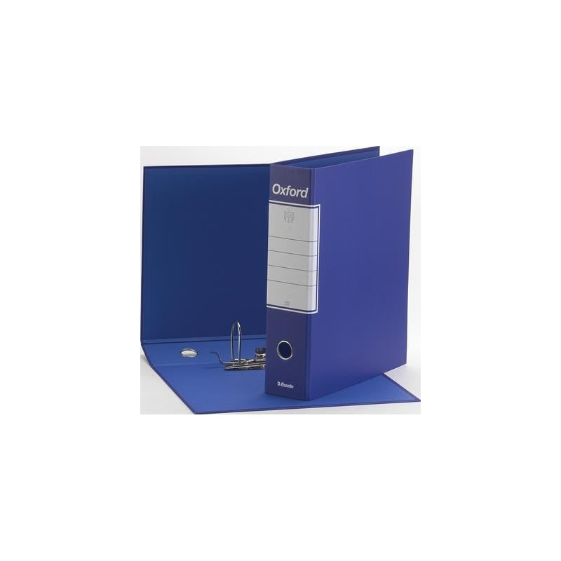 Registratore a leva esselte oxford g85 blu dorso 8cm formato protocollo