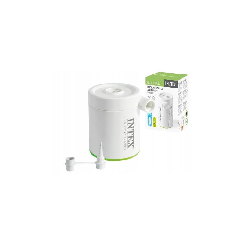 pompa gonfiabile intex elettrico ricaricabile quickfill usb200r 200